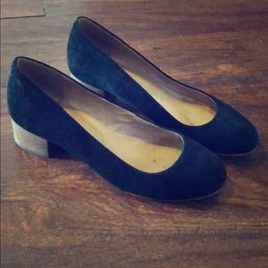 Madewell suede low heels
